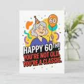 Happy 60th - お年を召しているのではなく、クラシックなのです シーズンカード (スタンド正面)