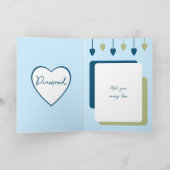 Happy 60th Anniversaryの名前を青い緑で追加 カード (内部)