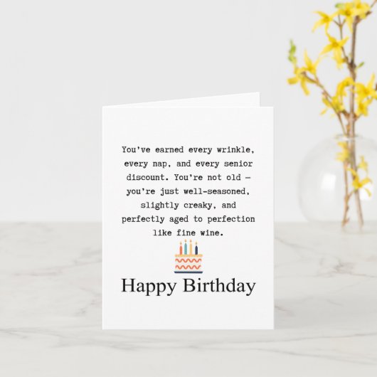 Happy 60th birthday カード (黄色い花)