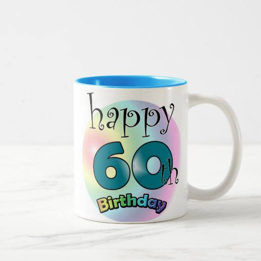Happy 60th Birthday ツートーンマグカップ (右)