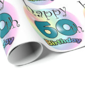 Happy 60th Birthday ラッピングペーパー (ロールコーナー)