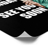 Happy 60th Birthday See You Soon Jesus Design  ポスター (角)