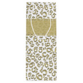 Happy 65th誕生日金ゴールド/白65数値パターン ワインギフトバッグ (裏面)