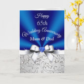 Happy 65th 結婚anniversary cards, Mum andパパ カード (黄色い花)