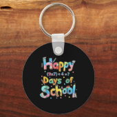 Happy 67 Days Of School Math Equation Teacher Six キーホルダー (正面)