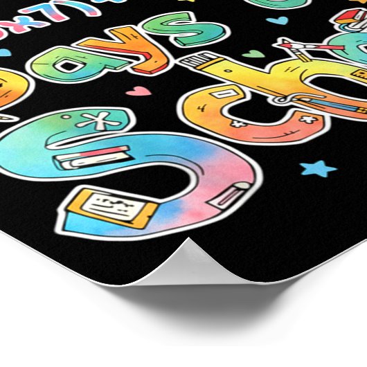 Happy 67 Days Of School Math Equation Teacher Six  ポスター (角)