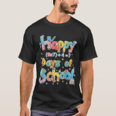 Happy 67 Days Of School Math Equation Teacher Six Tシャツ (正面)