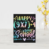 Happy 67 Days Of School Math Teacher Students Six  カード (黄色い花)