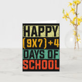 Happy 67 Days Of School Math Teacher Students Six  カード (黄色い花)