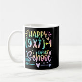Happy 67 Days Of School Math Teacher Students Six  コーヒーマグカップ (左)