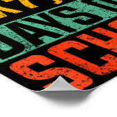 Happy 67 Days Of School Math Teacher Students Six  ポスター (角)