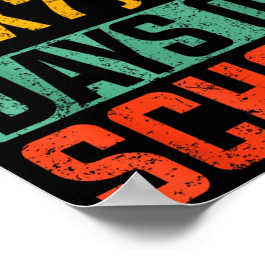 Happy 67 Days Of School Math Teacher Students Six ポスター (角)