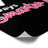 Happy 67 Days Smarter School Student Teacher Kids ポスター (角)