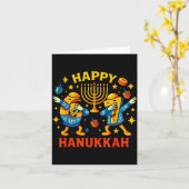 Happy 67 Hanukkah Funny Holiday Meme Design  カード (黄色い花)