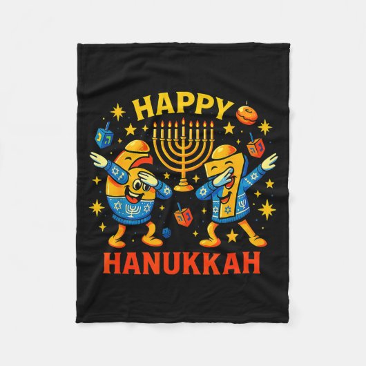 Happy 67 Hanukkah Funny Holiday Meme Design  フリースブランケット (正面)