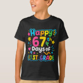 Happy 67th Day Of 1st Grade School Meme 67 Kids Te Tシャツ (正面)