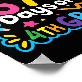 Happy 67th Day Of 4th Grade School Meme 67 Kids Te ポスター (角)