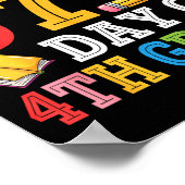 Happy 67th Day Of 4th Grade Teacher Student 67 Day ポスター (角)