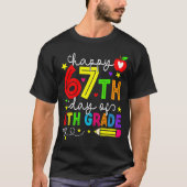 Happy 67th Day Of 6th Grade Teacher Student Six Se Tシャツ (正面)