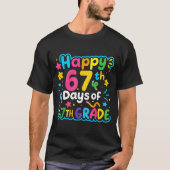 Happy 67th Day Of 7th Grade School Meme 67 Kids Te Tシャツ (正面)