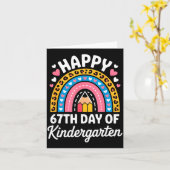 Happy 67th Day Of Kindergarten 67 Meme 6 7 Funny S カード (黄色い花)