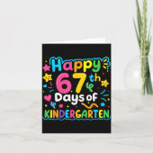 Happy 67th Day Of Kindergarten School Meme 67 Kids カード (正面)