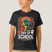 Happy 67th Day Of School Meme 67 Days Of School Ra Tシャツ (正面)