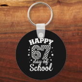 Happy 67th Day Of School Students Teacher Kids 100 キーホルダー (正面)