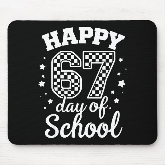 Happy 67th Day Of School Students Teacher Kids 100 マウスパッド (正面)