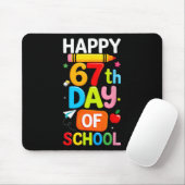 Happy 67th Day Of School Teacher Kids Six Seven 6 マウスパッド (マウス)