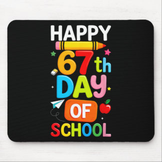 Happy 67th Day Of School Teacher Kids Six Seven 6  マウスパッド