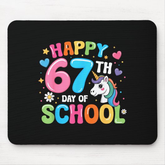 Happy 67th Day Of School Teachers Students 67 Meme マウスパッド (正面)