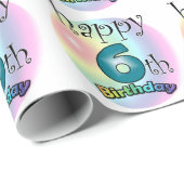Happy 6th Birthday ラッピングペーパー (ロールコーナー)