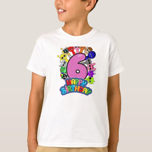 Happy 6th Birthday Sprunki - Simon Funbot Oren Tシャツ (正面)