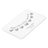 Happy 70th 結婚anniversary Platinum Mum & パパ マグネット (左側)