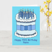 Happy 70th Birthday Nate カード (黄色い花)