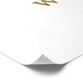 Happy 70th Birthday Personalized Photo Party Sign ポスター (角)