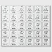 HAPPY 74th誕生日;アールデコスタイル;名前をカスタムする ラッピングペーパー (フラット)