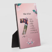 Happy 7th Anniversary,カスタムコラージュ，カウント フォトプラーク (側面)