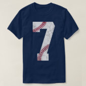 Happy 7th Birthday Gift Baseball Kids 7 2015 Seven Tシャツ (デザイン正面)