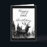 Happy 80th Birthday Custom Vintage Stag, Deer カード<br><div class="desc">Happy 80th Birthday Custom   Vintage Stag,  Deer Animal,  Wildlife,  Nature</div>