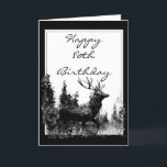 Happy 80th Birthday Custom Vintage Stag, Deer カード<br><div class="desc">Happy 80th Birthday Custom   Vintage Stag,  Deer Animal,  Wildlife,  Nature</div>