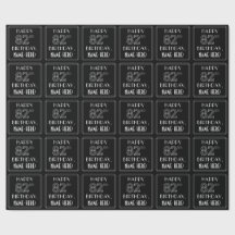 HAPPY 82ND誕生日、アールデコスタイル(名前をカスタムする付き)