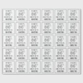 HAPPY 86th誕生日;アールデコスタイル;名前をカスタムする ラッピングペーパー (フラット)