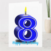 Happy 8th Birthday カード (正面)