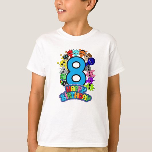 Happy 8th Birthday Sprunki - Simon Oren Funbot Tシャツ (正面)
