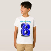 Happy 8th Birthday Tシャツ (正面フル)