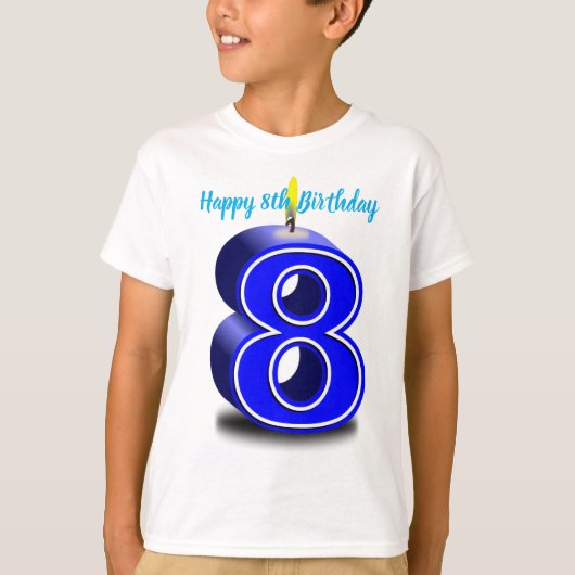 Happy 8th Birthday Tシャツ (正面)
