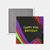 HAPPY 90th誕生日 マグネット (正面/裏面)