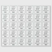 HAPPY 99th誕生日;アールデコスタイル;名前をカスタムする ラッピングペーパー (フラット)